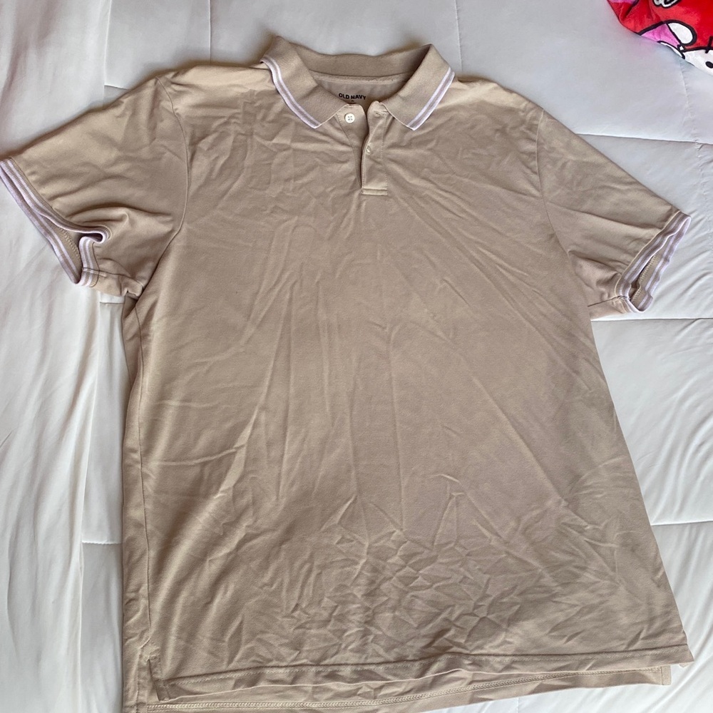 Old Navy Go Dry Men's Tan Polo Shirt